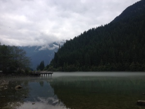 The view from my campsite on Lake Diablo in The North Cascades. It was a-ma-zing.